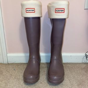 Lilac Hunter Boots